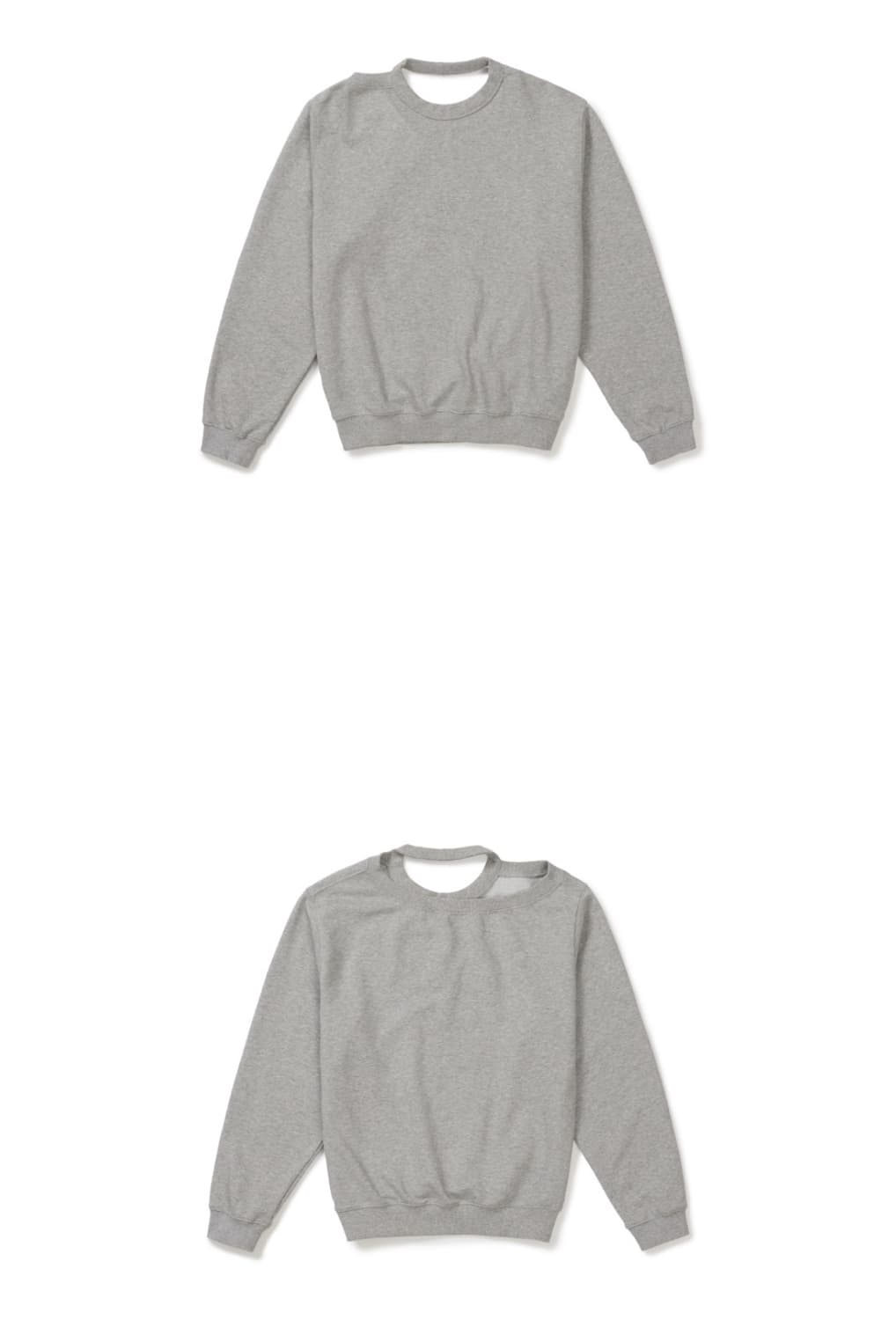 LCDC 홀터넥 스웻셔츠 (멜란지그레이) 상품이미지2