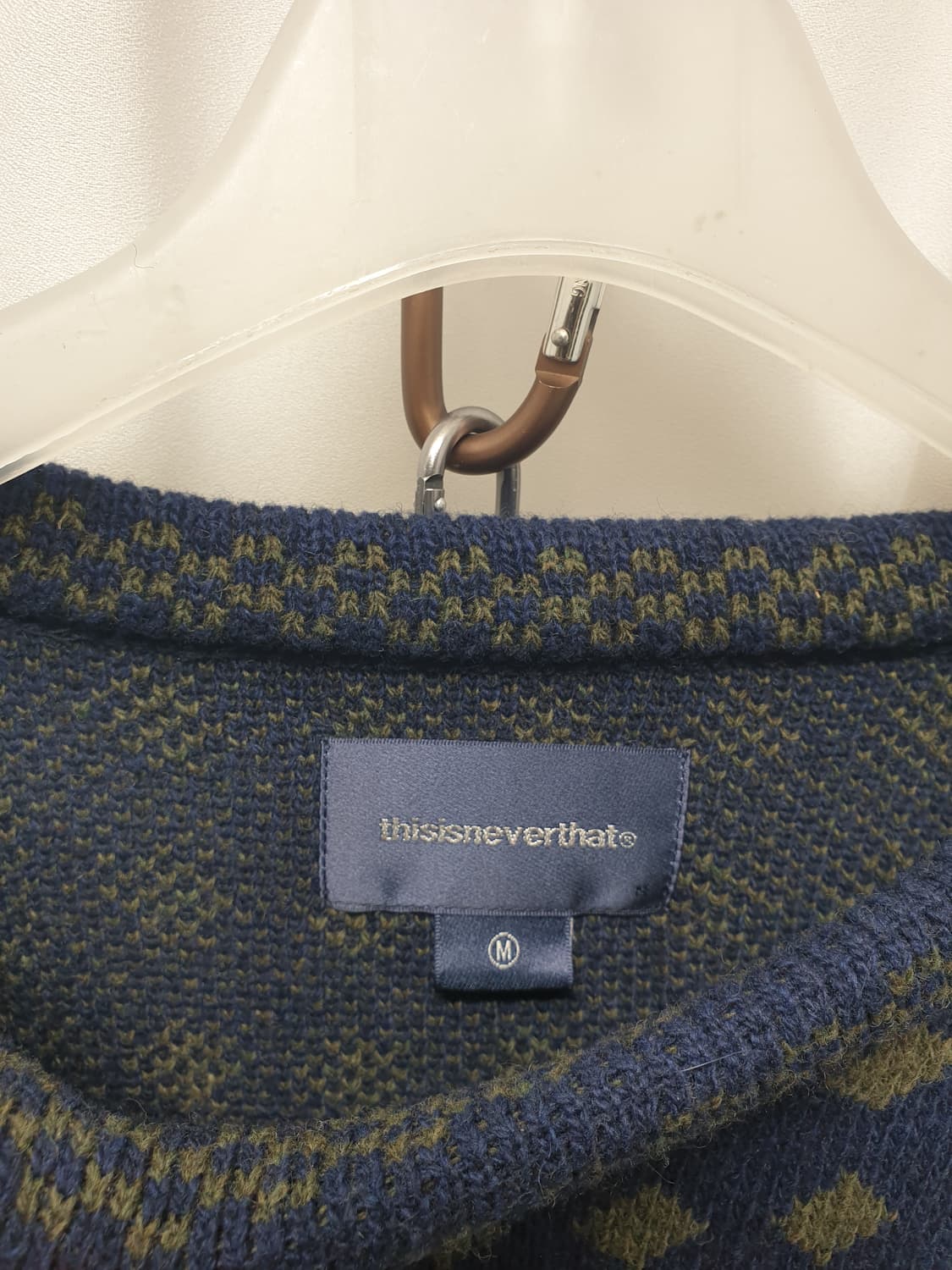 디스이즈네버댓 패턴 니트 M 상품이미지5