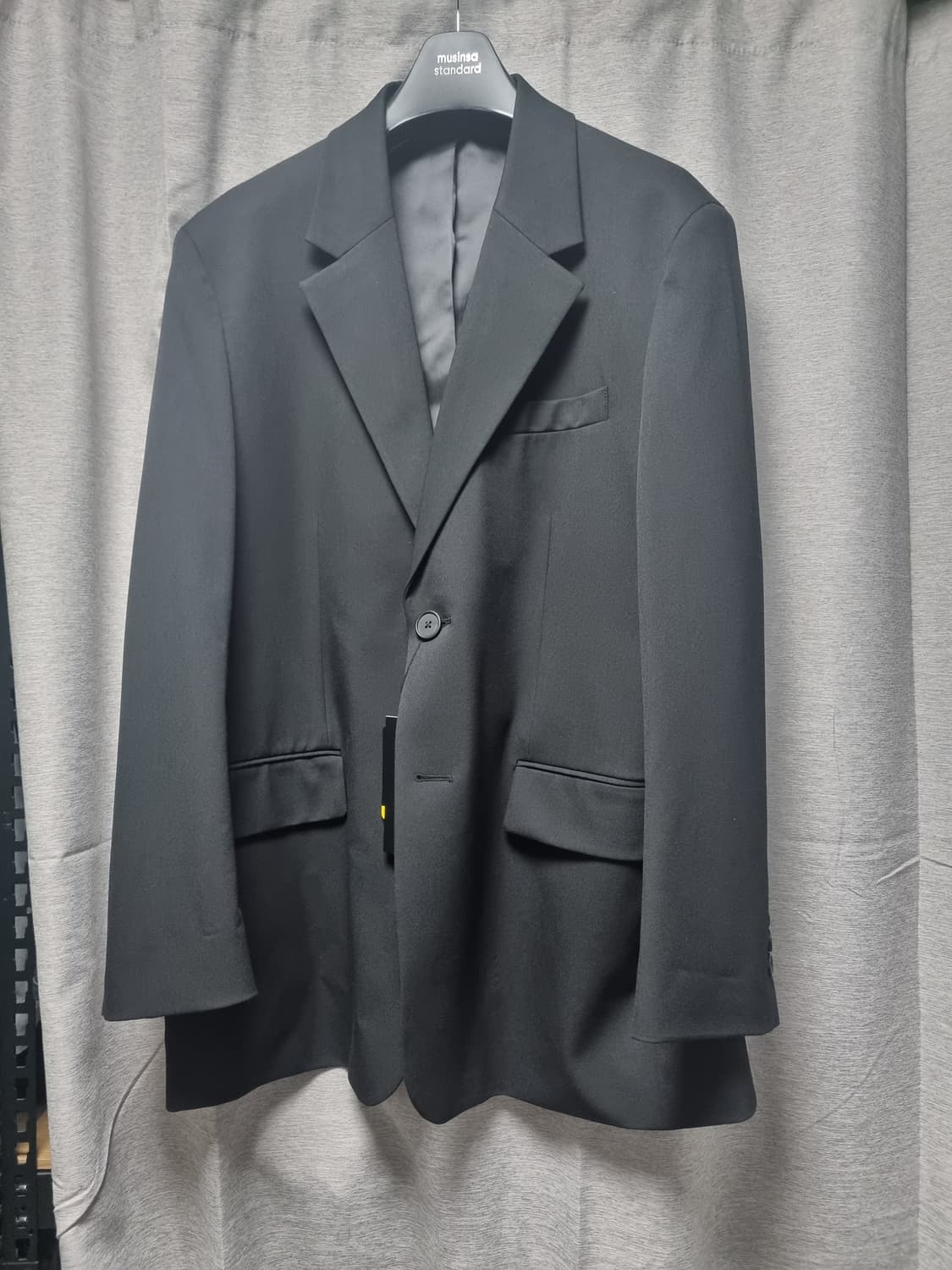 무신사스탠다드 대디숄더 오버사이즈 블레이조 블랙 XL 상품이미지1