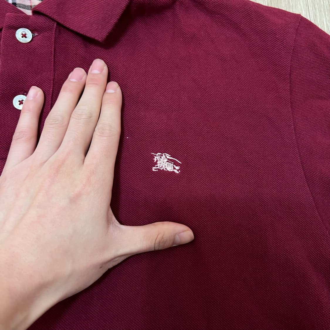 버버리 런던 노바체크 PK 반팔 카라티 XL/105  상품이미지3