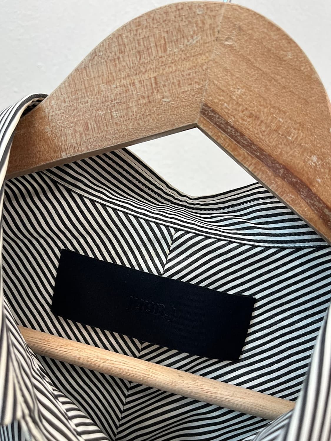 105) 준지 소매자수 스트라이프 셔츠  상품이미지6