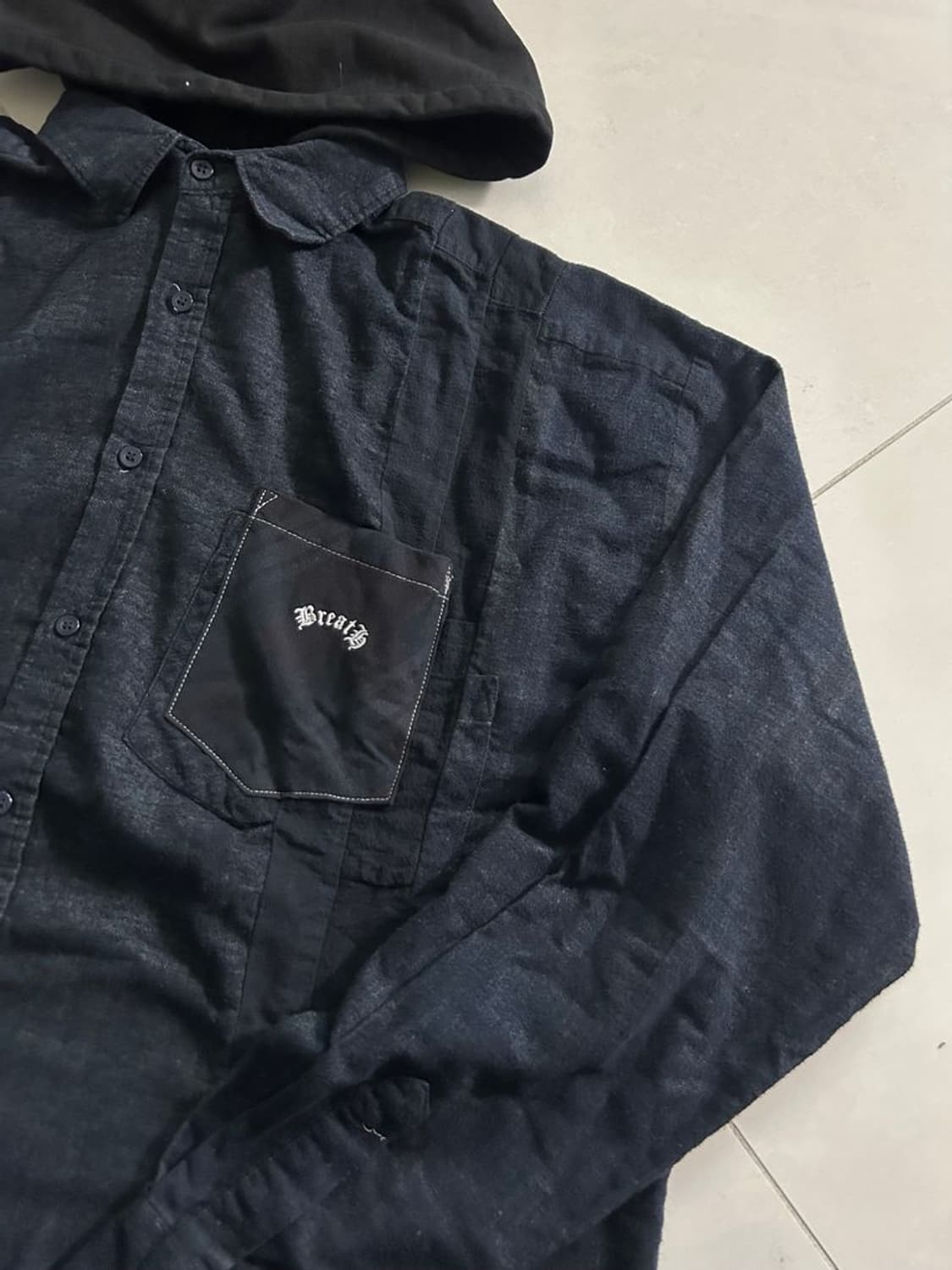 WIDE SHIRT W/H 7컷 와이드 후드티 상품이미지5