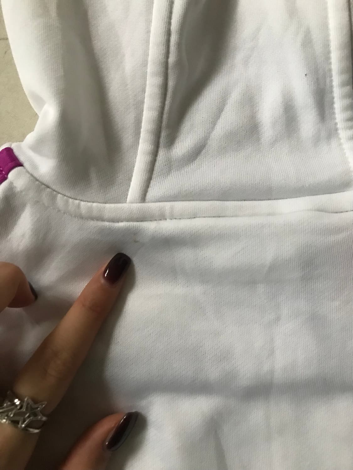아디다스 화이트 플럼핑크 후드져지 상품이미지9