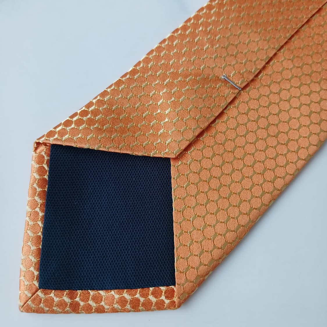 니나리치 실크 오렌지 패턴 넥타이 8.6cm A+등급 E732 상품이미지8
