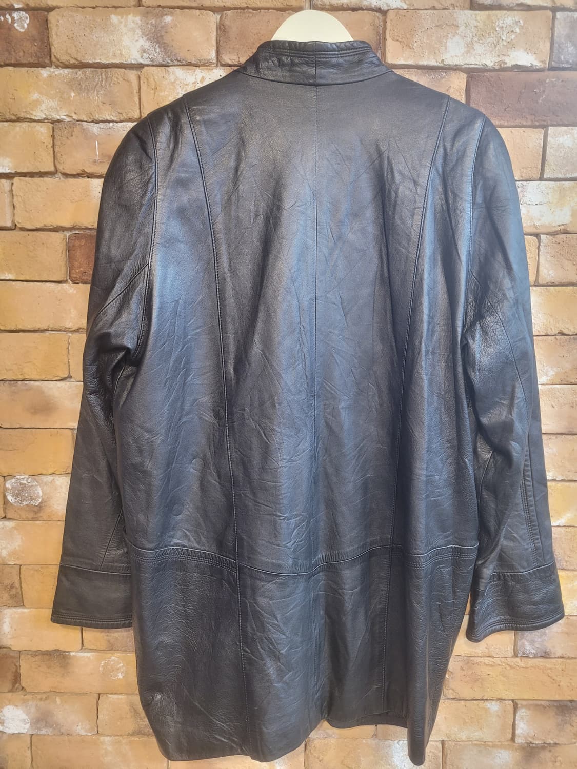 90' 피에르발망 블랙 가죽 더블 자켓 F 상품이미지2