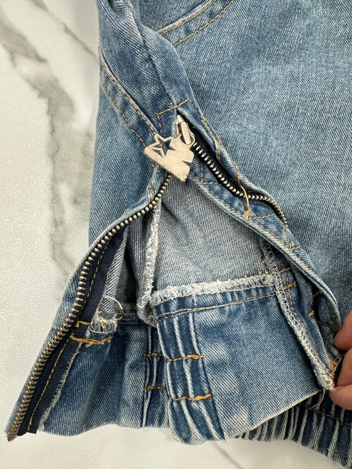 스타터 반집업 데님 자켓 상품이미지5