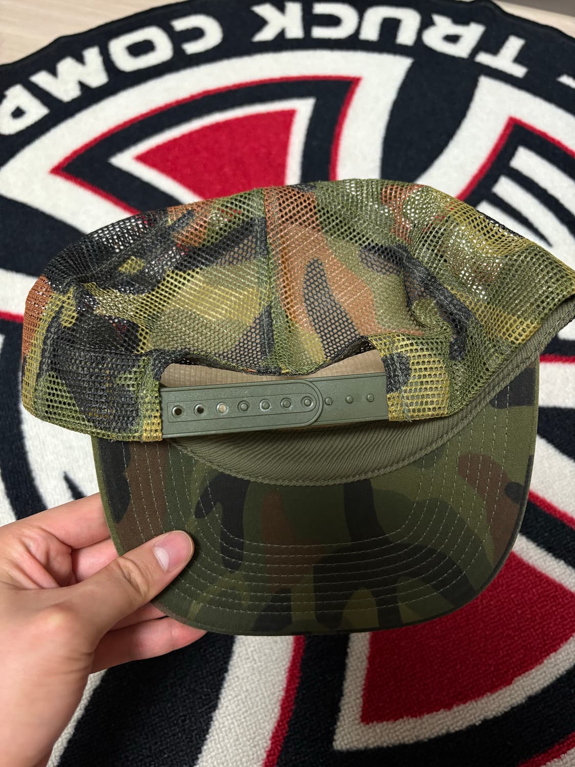 올드 스투시 스컬 카모캡 상품이미지2