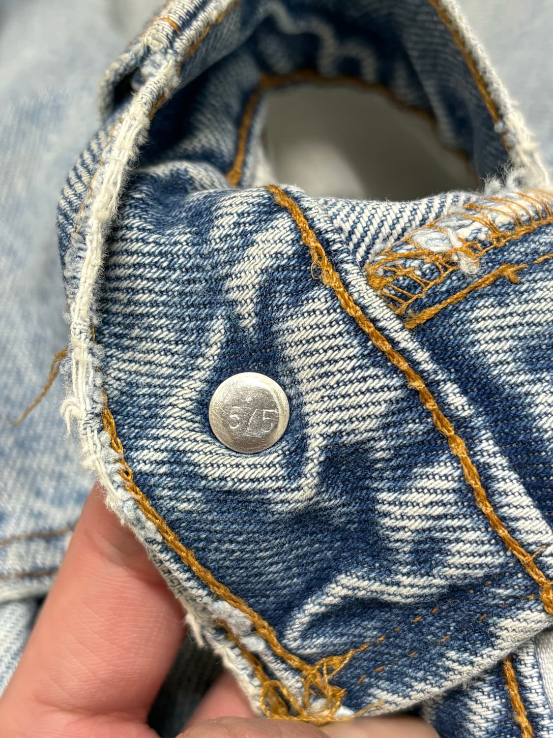 90s Levi’s usa 517 오렌지탭 플레어 데님 연청 상품이미지10