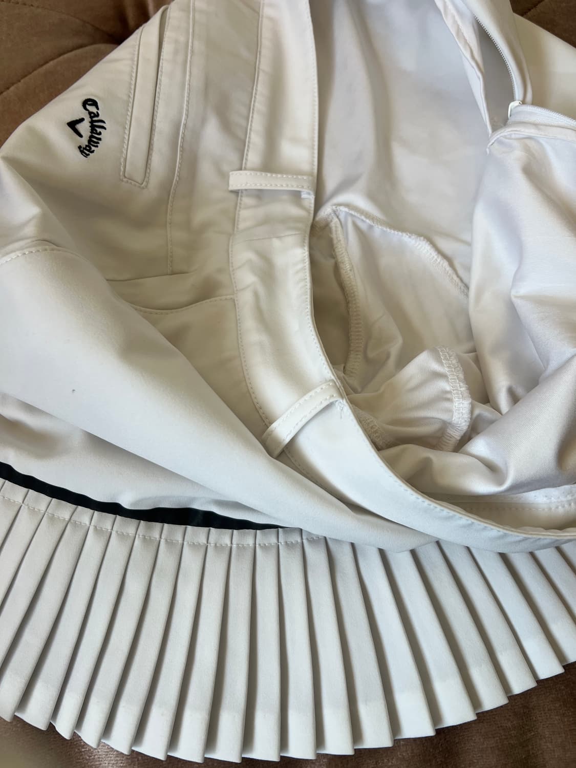 캘러웨이 여성 아이보리 골프팬츠 골프치마바지 상품이미지6