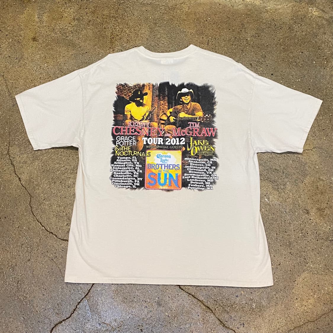미국 빈티지 브라더스오브더썬 투어 반팔티 락티셔츠 상품이미지5