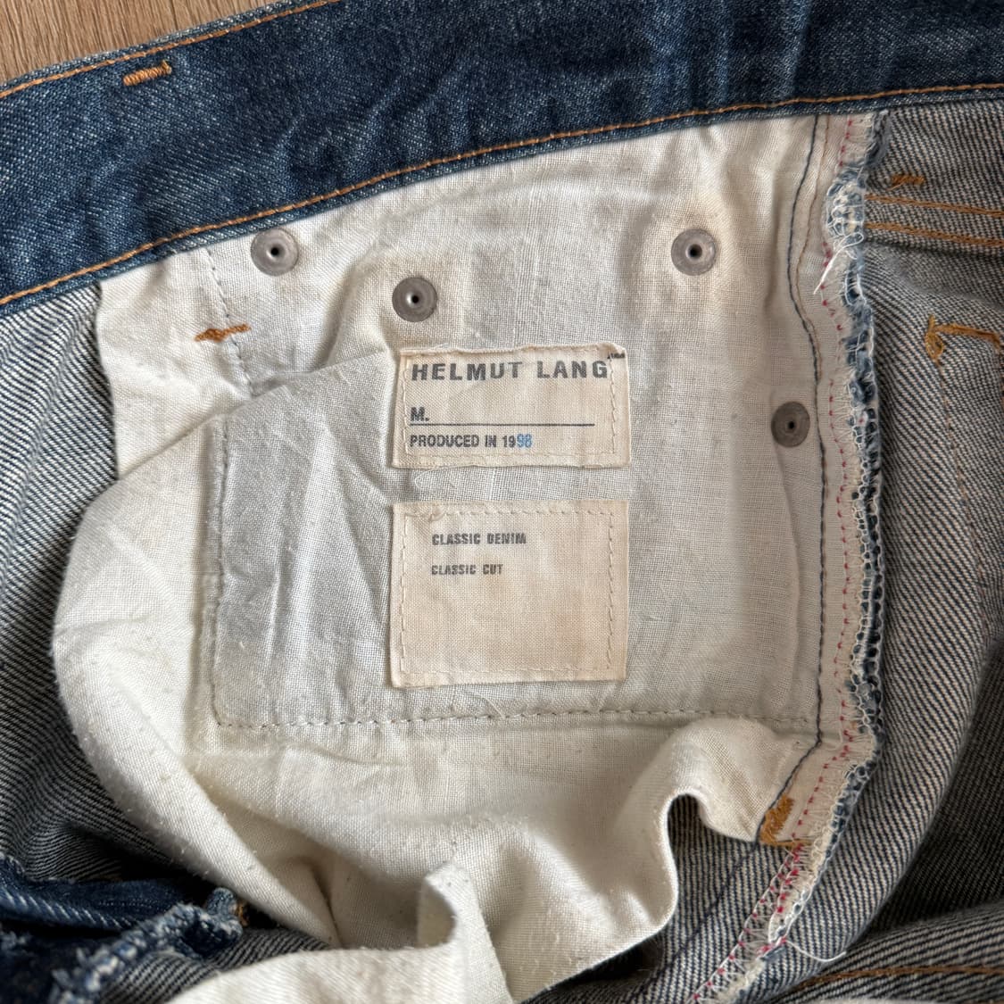 (실측30“) 👖 헬무트랭 98 클래식컷 데님 팬츠 상품이미지3