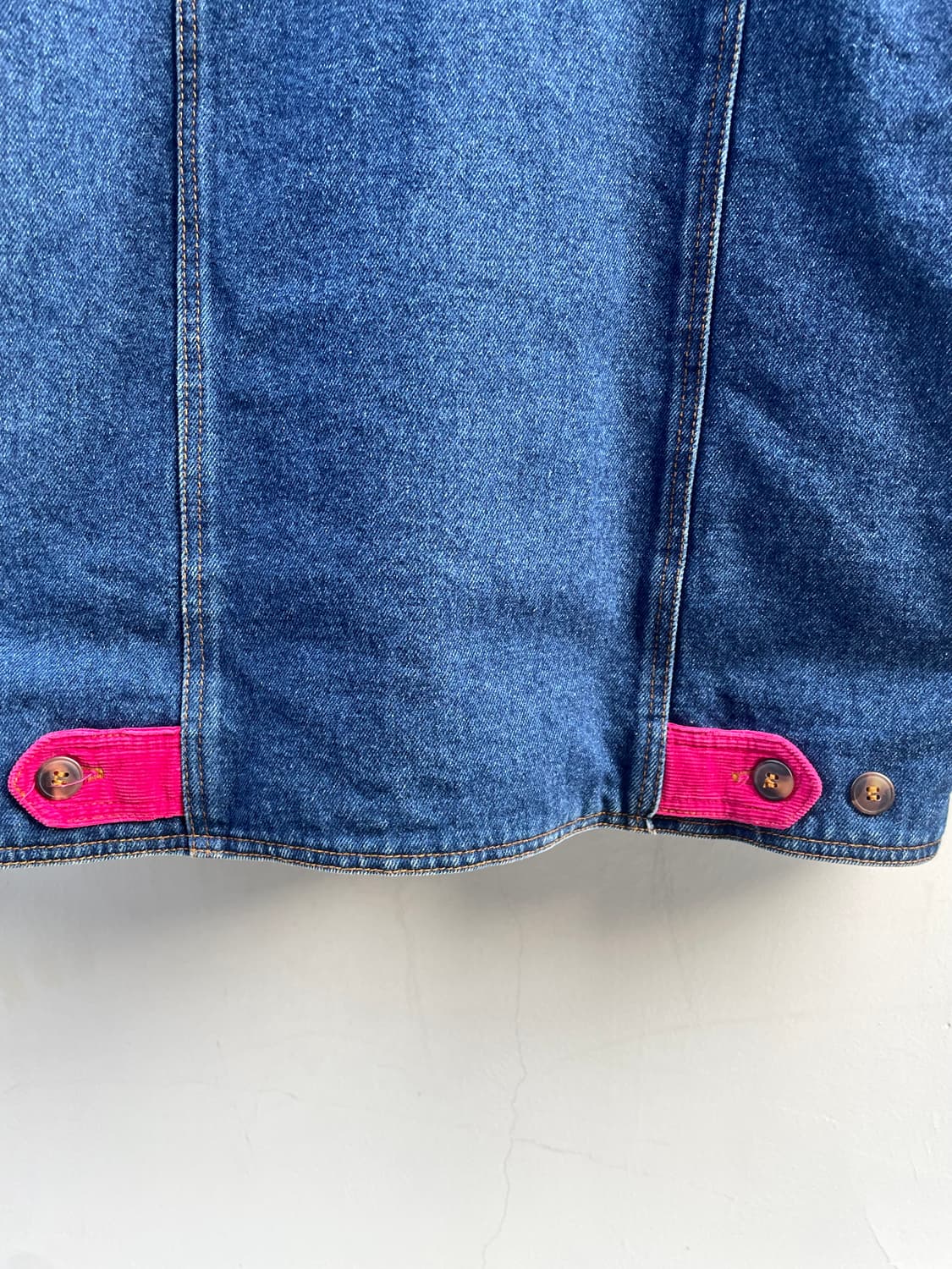London Fog denim jacket with pink detail 상품이미지7