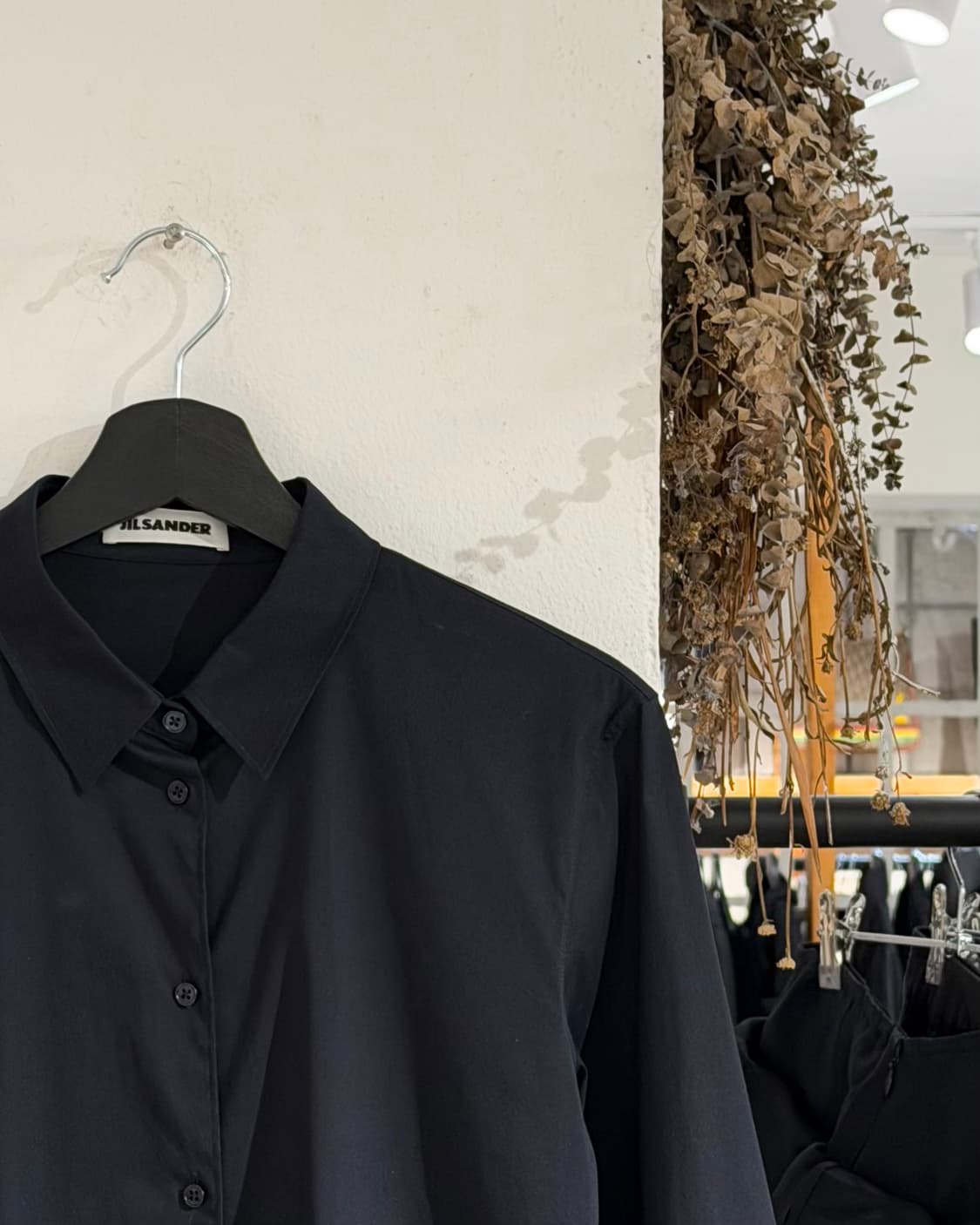 질샌더 블랙 클래식 셔츠 상품이미지3