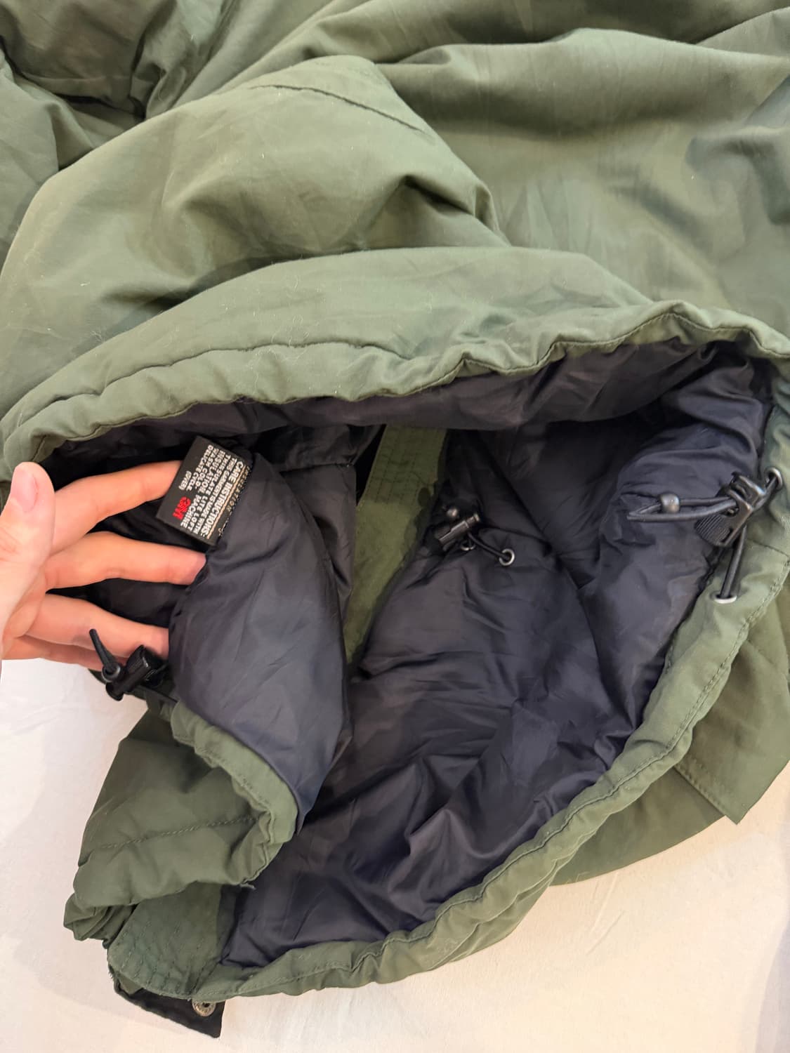 00s L.L. Bean 엘엘빈 인슐 마운틴 파카 올리브 블랙 상품이미지4