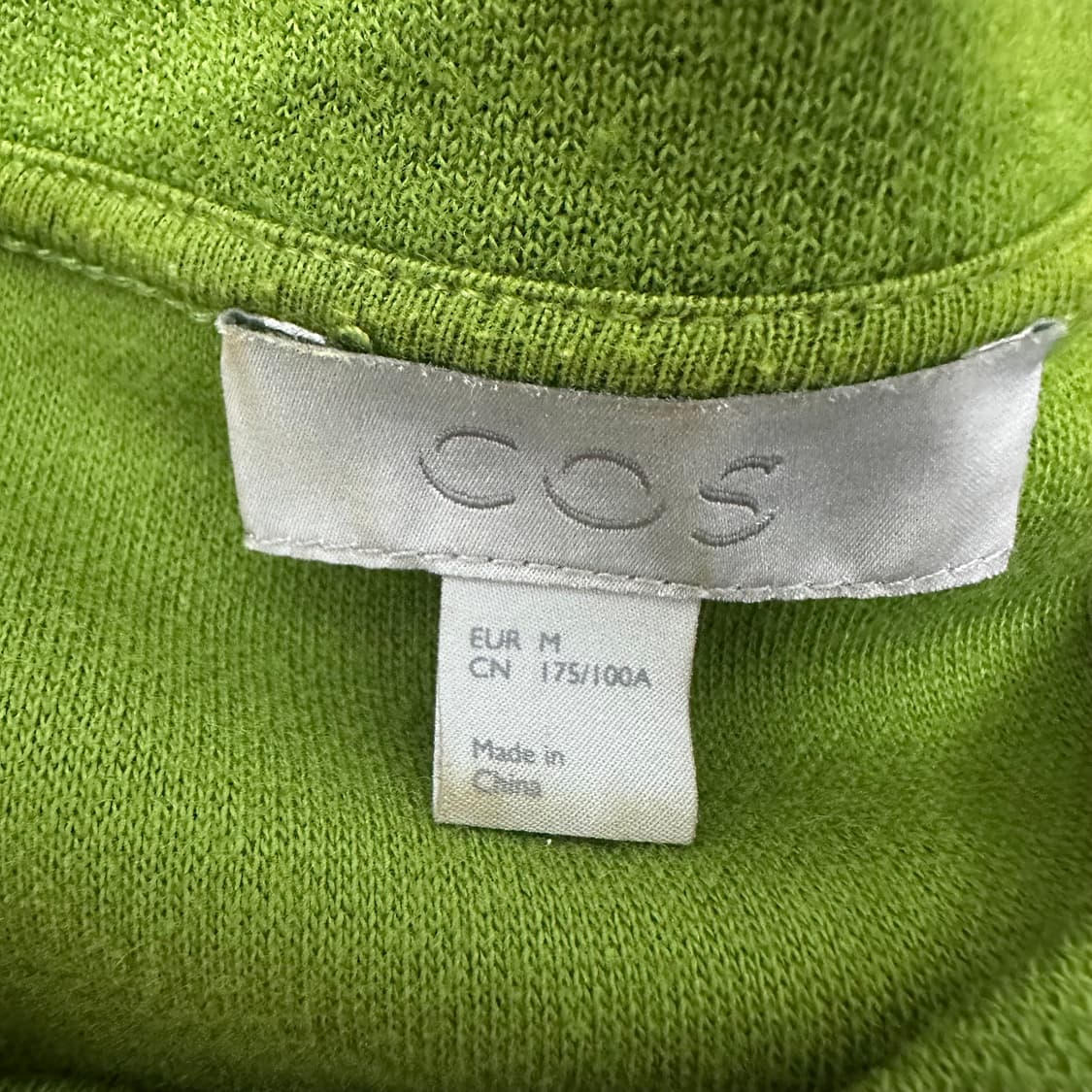 COS 코스 맨투맨 그린 M 상품이미지4