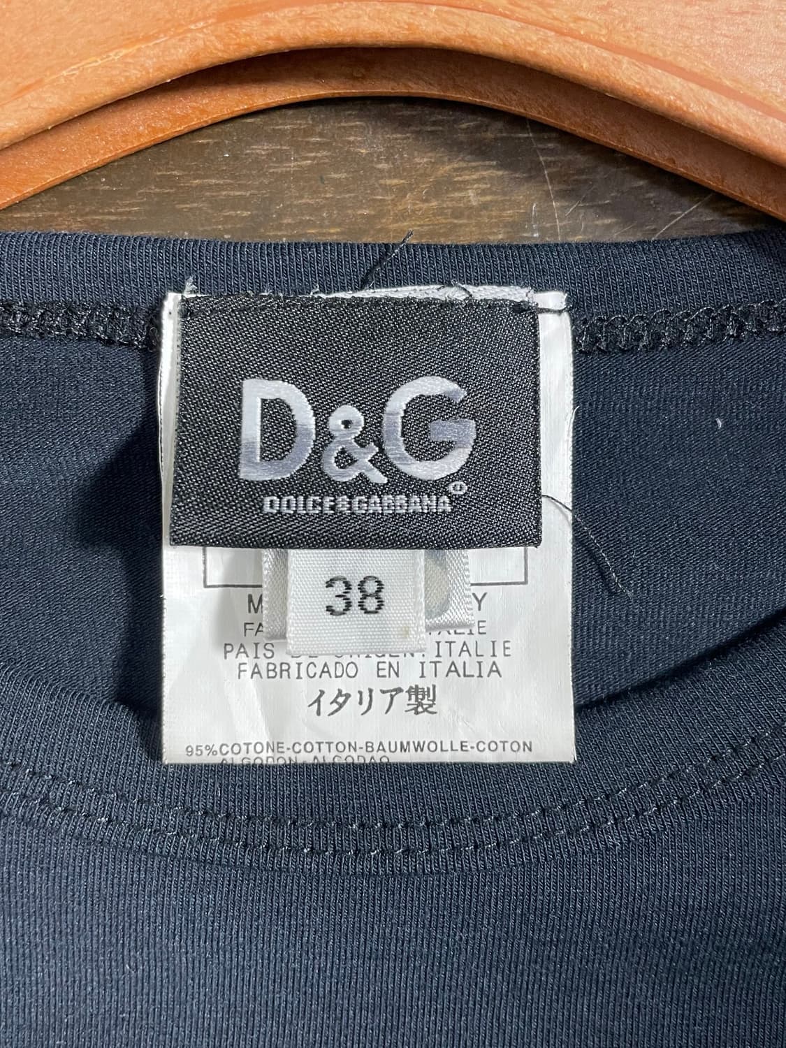 돌체앤가바나 D&G 아카이브 반팔 티셔츠 블랙 상품이미지3