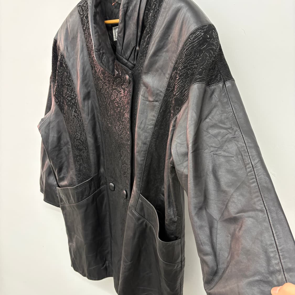 비아 누오바 블랙 양가죽 자켓 남/L 상품이미지3
