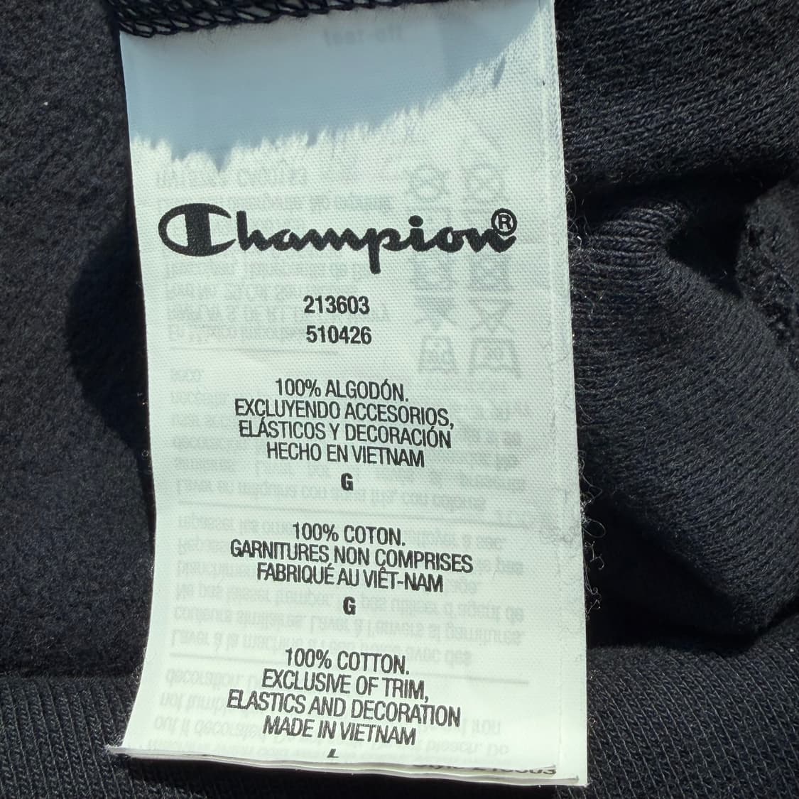 챔피온 리버스위브 스웻 / 네이비 맨투맨 (사이드 리브) 상품이미지6