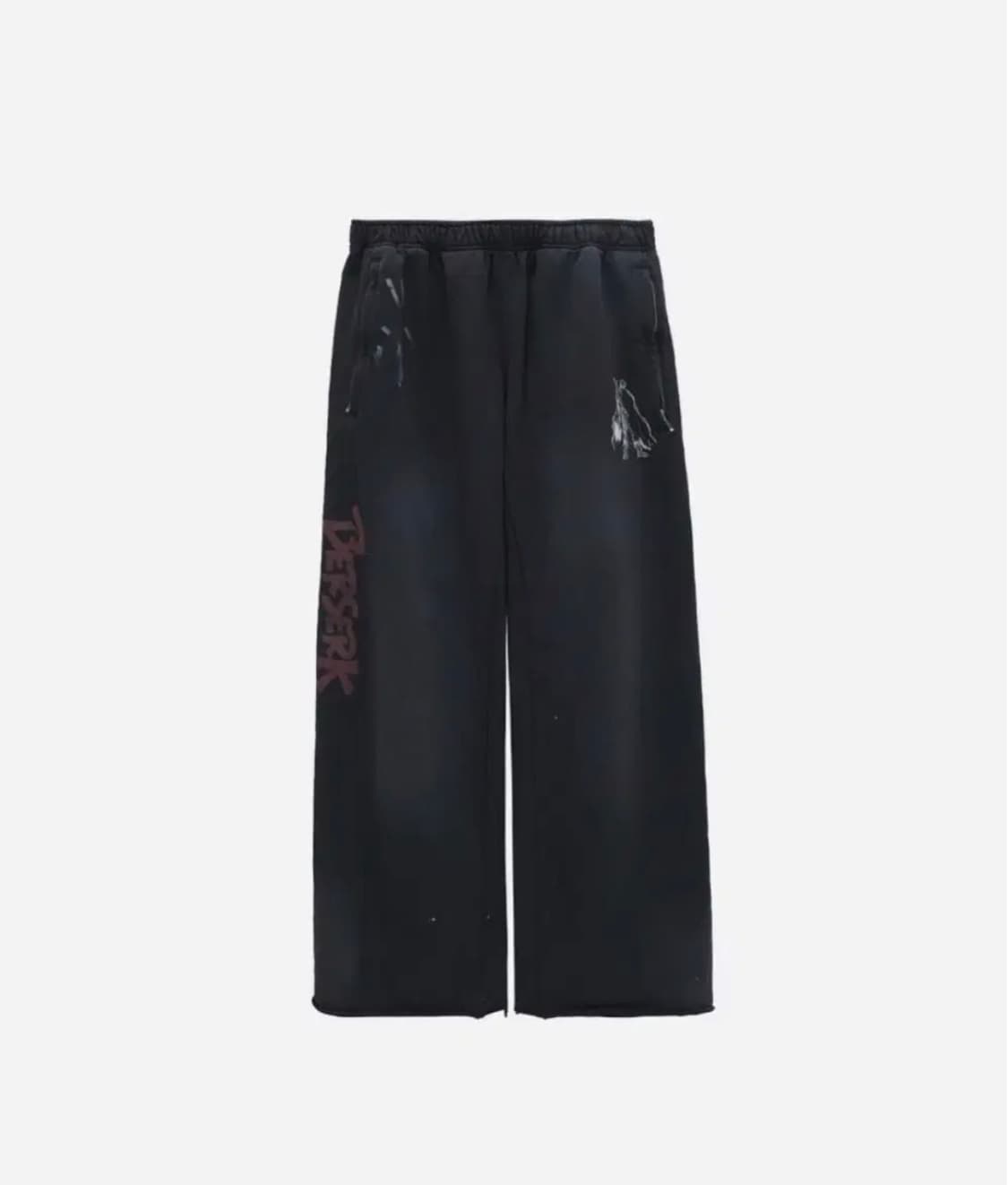 폴리테루 베르세르크 002 스탠딩가츠 스웨트팬츠 페이디드블랙 상품이미지1