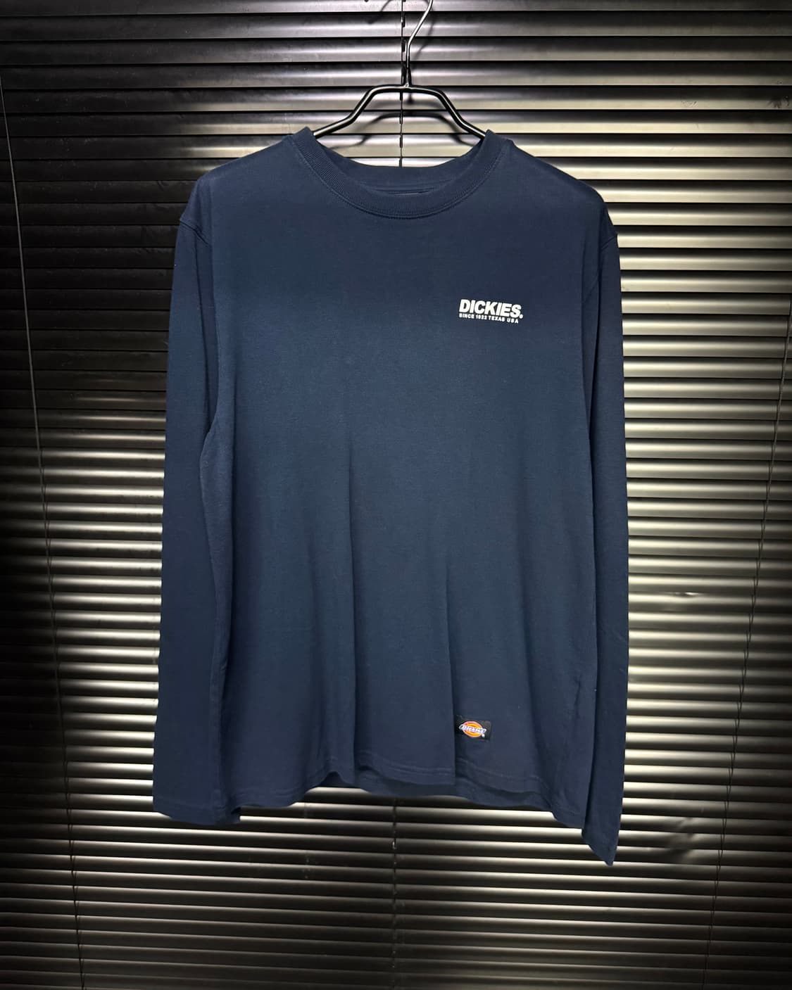 디키즈 네이비 남색 긴팔 티셔츠 롱슬리브리스 워크 코튼 면 M 95 티 상품이미지2