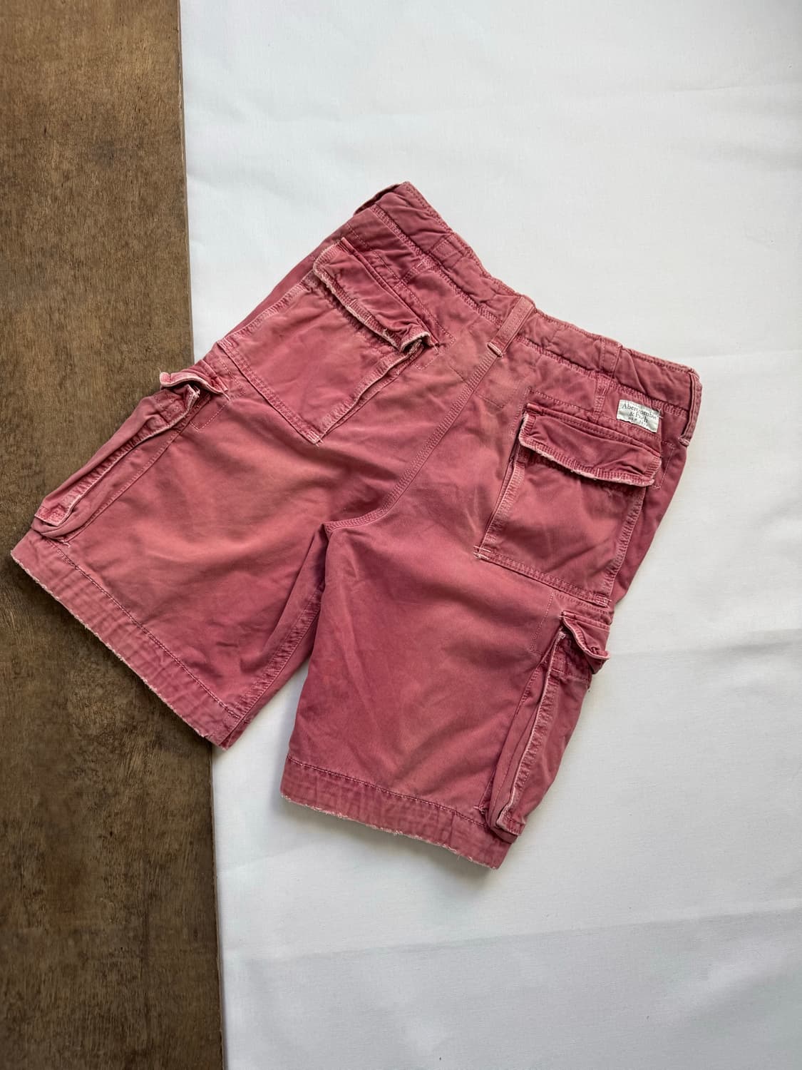 (희귀) abercrombie 아베크롬비 빈티지 카고 핑크 반바지 상품이미지5