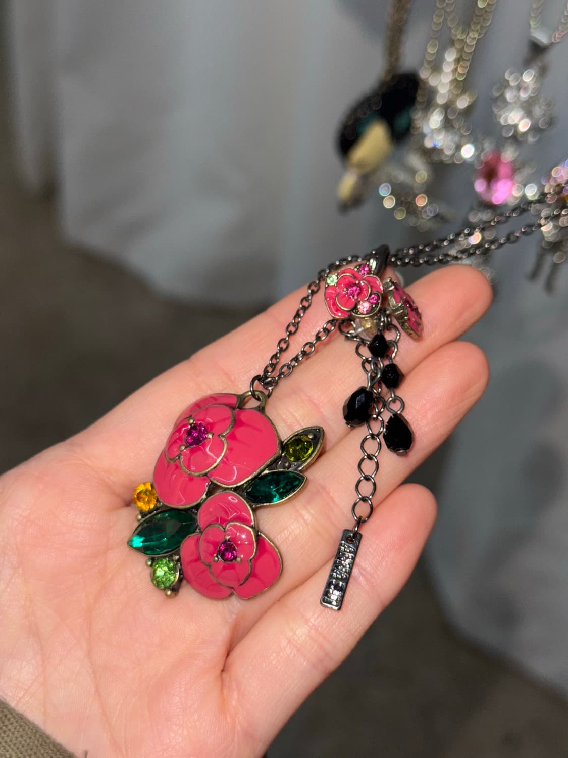 안나수이 플로럴 네크리스 이어링 세트 상품이미지2