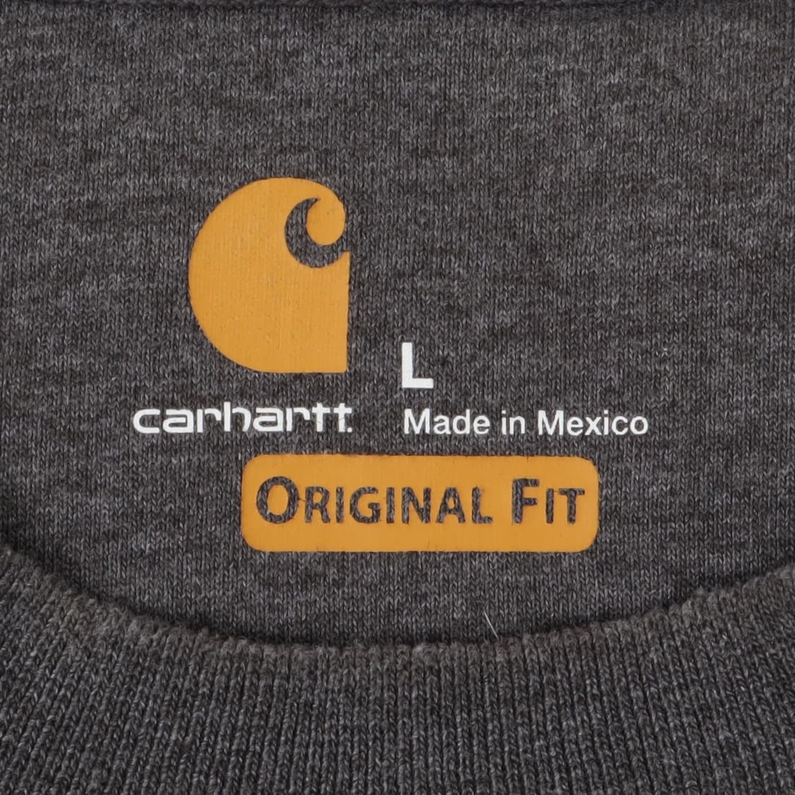 칼하트 미드웨이트 챠콜 오리지널핏 스웻셔츠 상품이미지8