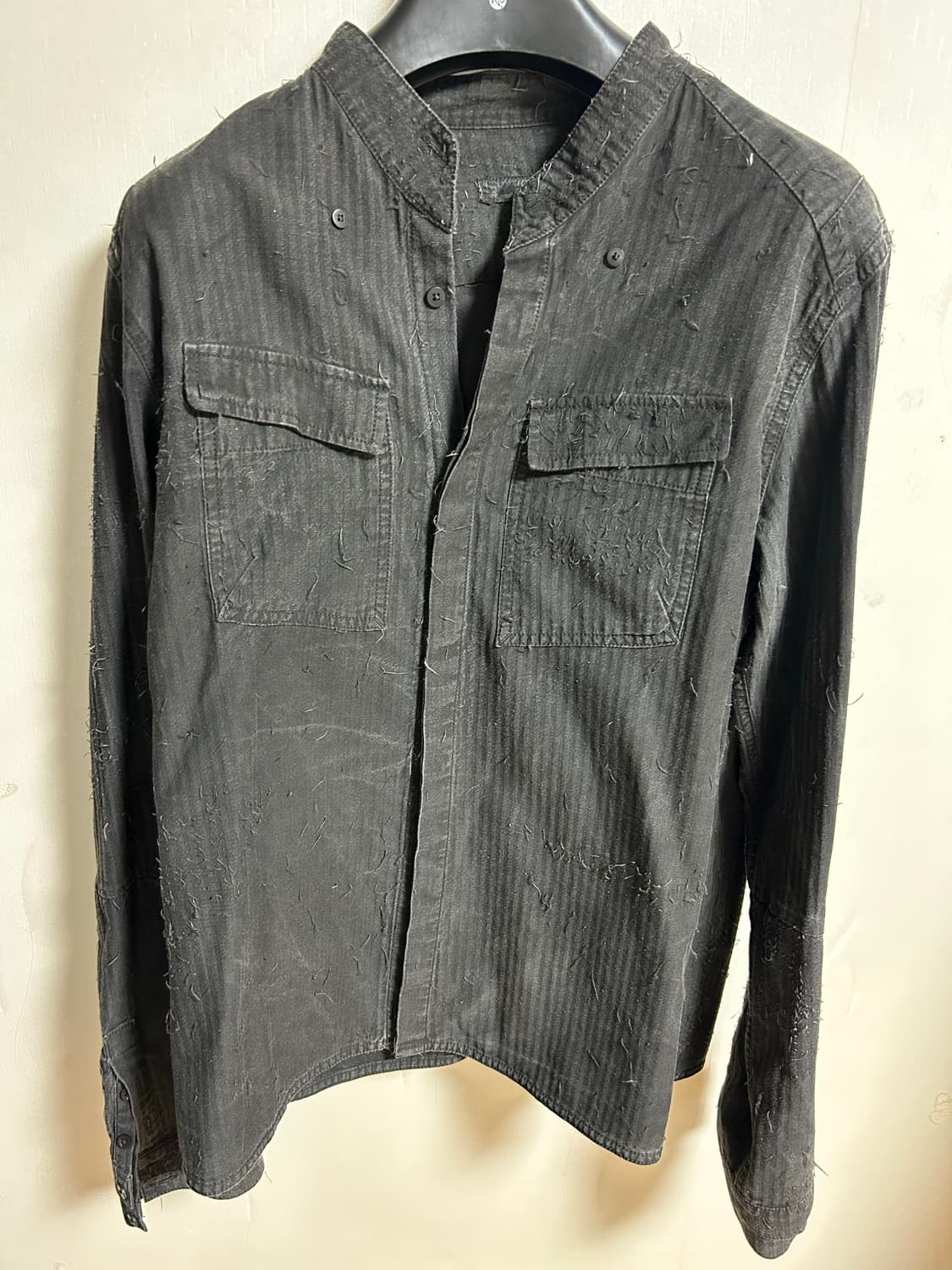 블랙멀 Blackmerle 더블 슬리브 필드 셔츠- exo ink 상품이미지2