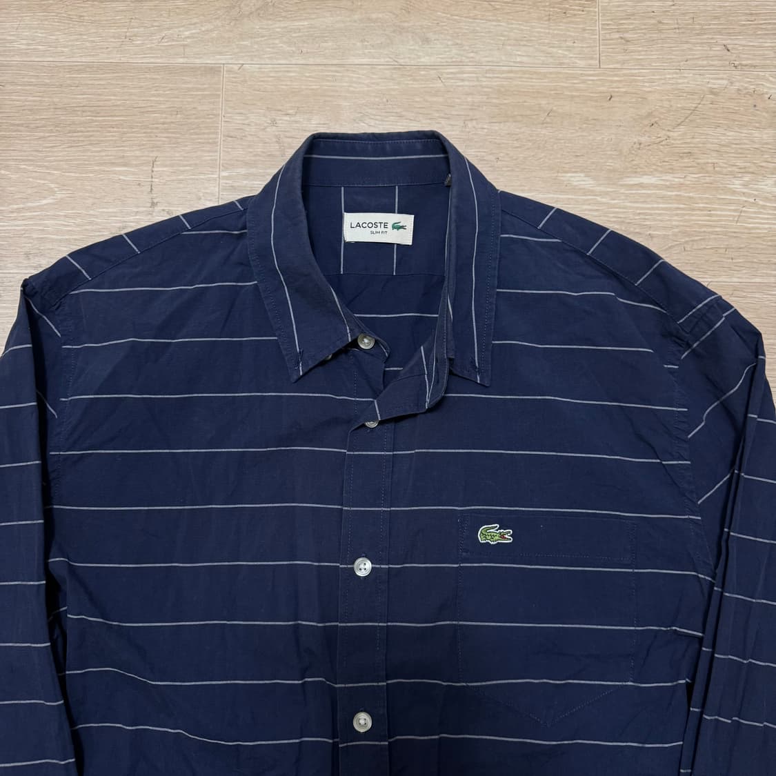 라코스테 스트라이프 셔츠 남방 상품이미지2