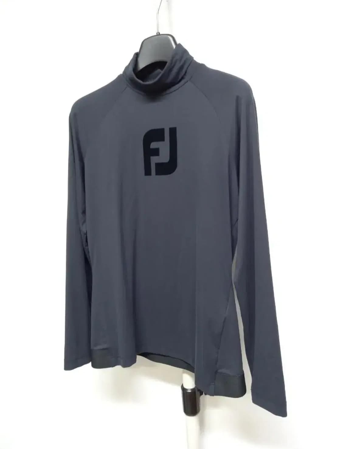 풋조이 골프 춘추 블랙 하이넥 사방스판 티 66 상품이미지3