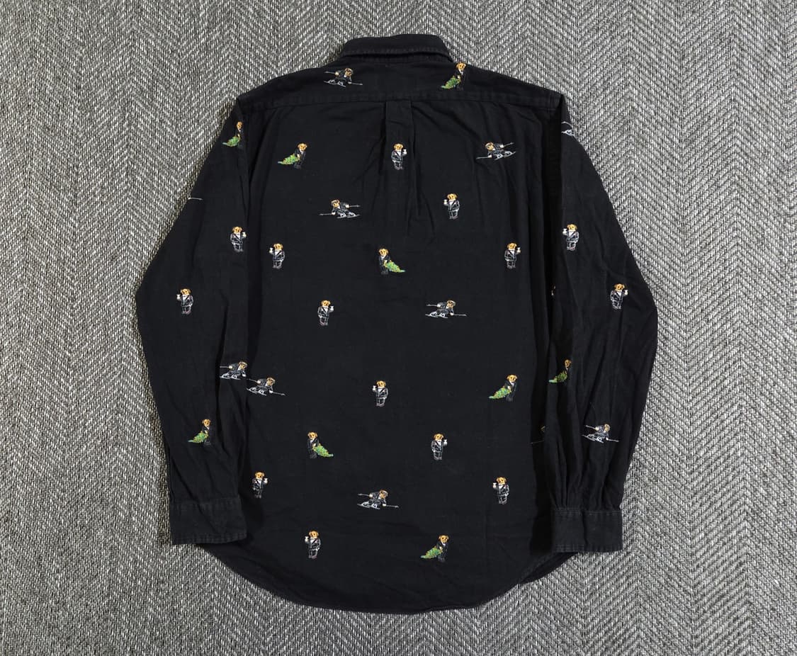 폴로 랄프로렌 멀티 베어 블랙 셔츠 상품이미지3