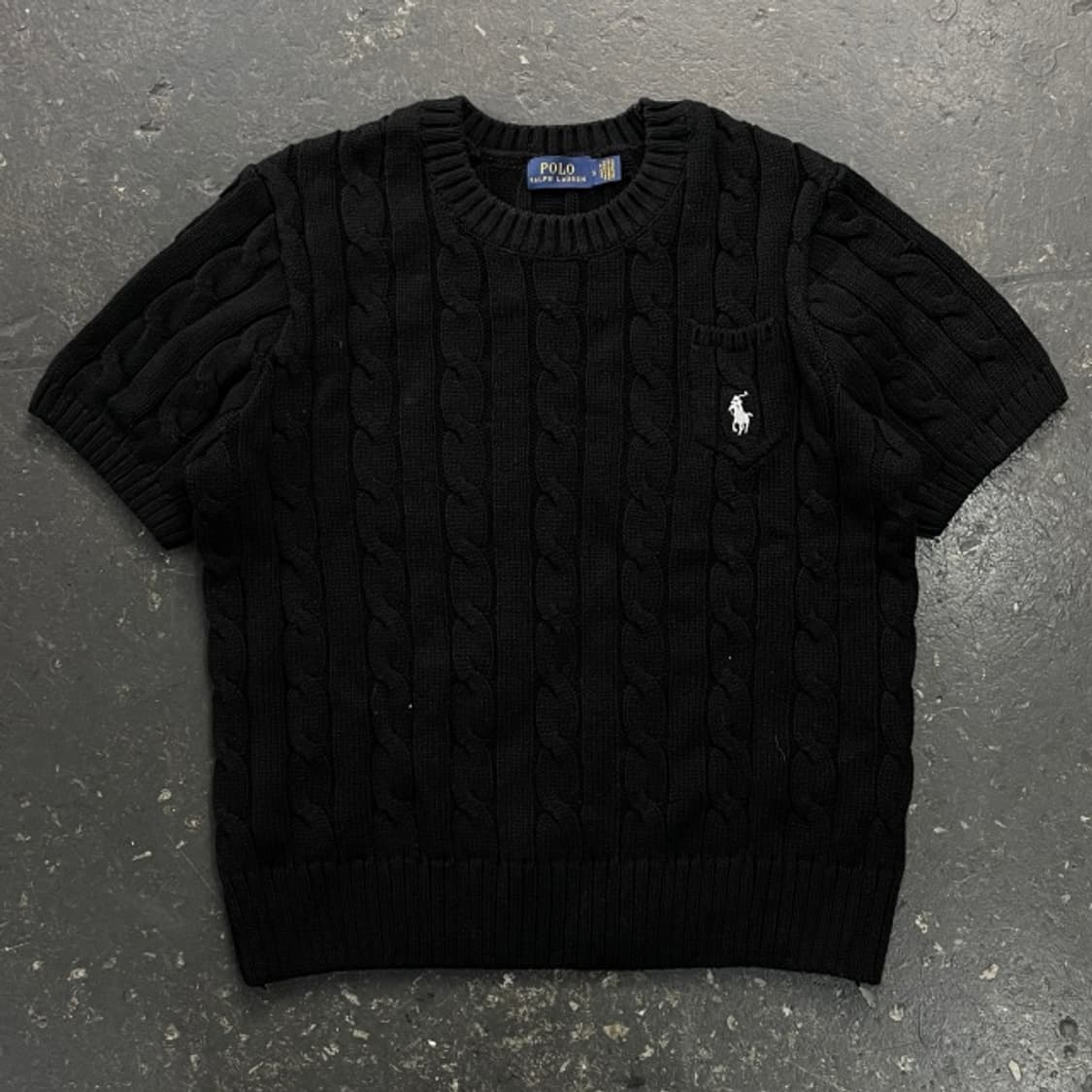 90 폴로 반팔 케이블 니트  상품이미지1
