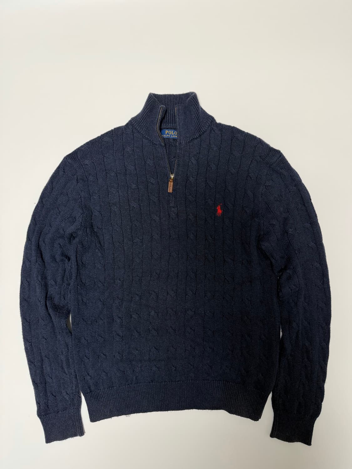 폴로 반집업 니트 상품이미지1