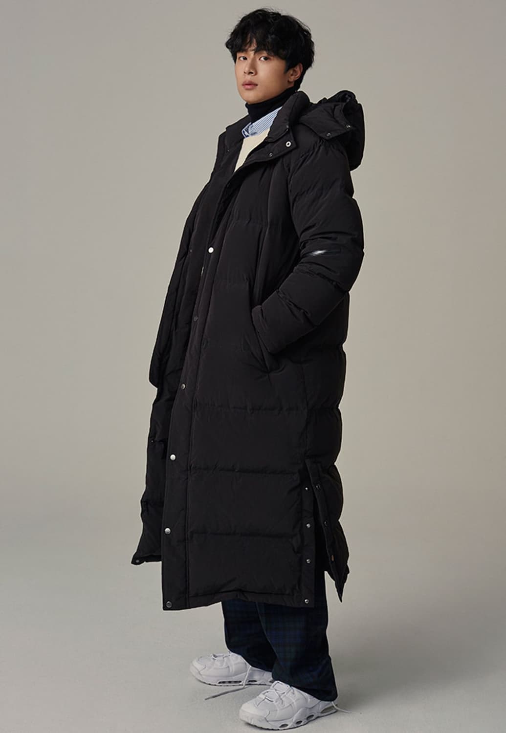 토니웩(TONYWACK)크루도 덕다운 롱패딩 코트 상품이미지2