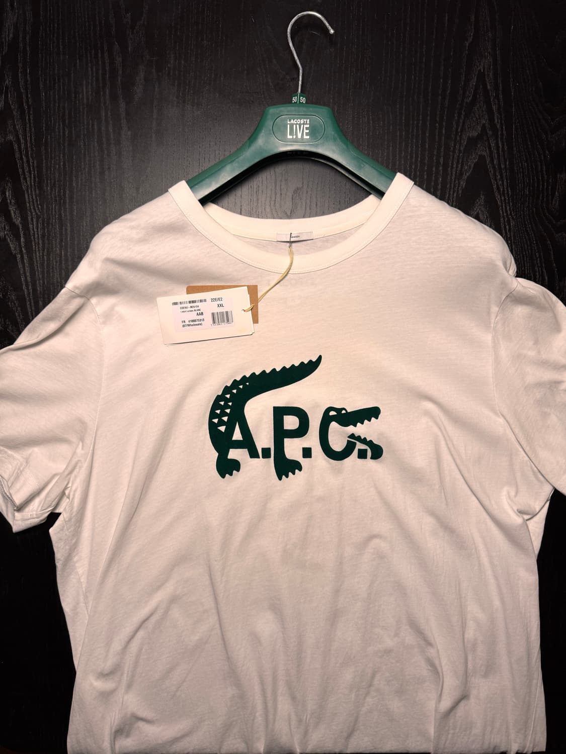 아페쎄 X 라코스테 져지 티셔츠 (XXL) 상품이미지1