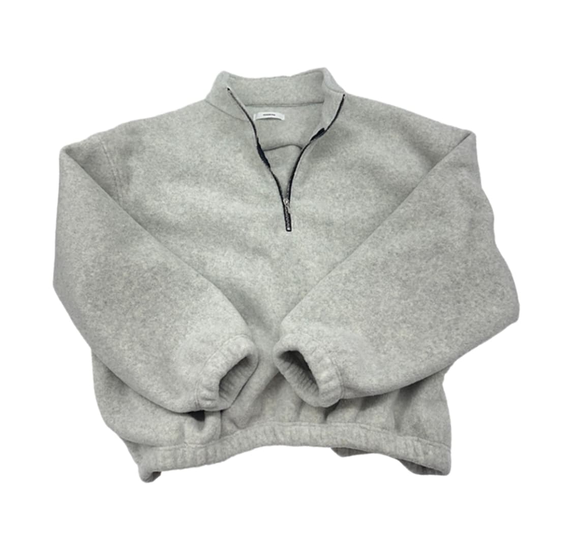 [2] 논노드 하프 집 플리스 클라우드 화이트 상품이미지1