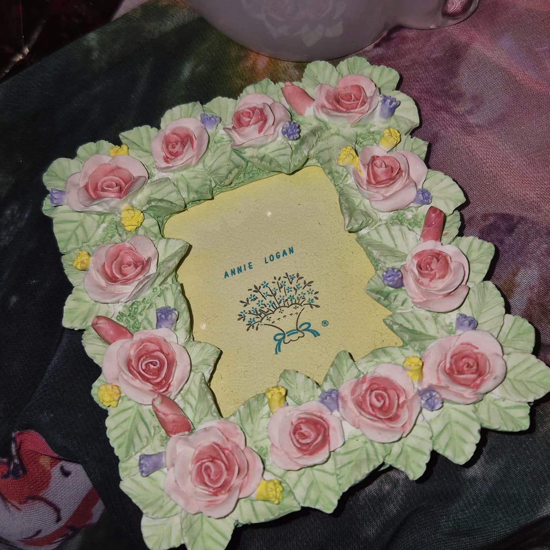 90s 미국 디자인 장미 꽃포지 미니 액자 상품이미지8