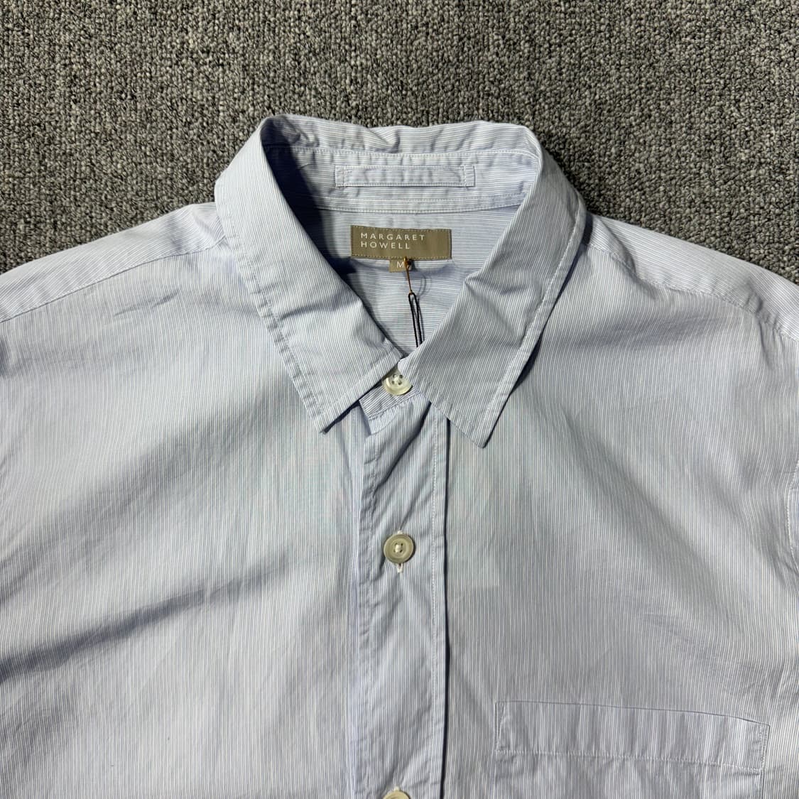마가렛호웰 스트라이프 셔츠 스카이블루 ( M/OLD-7570 ) 상품이미지2