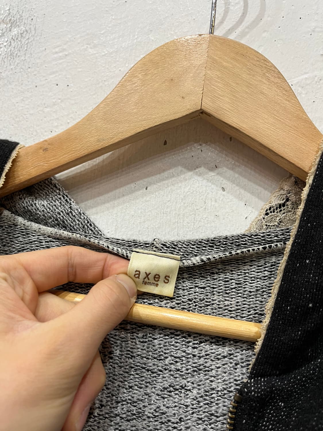 액시즈팜 니팅 후드집업 Made in JAPAN  상품이미지7