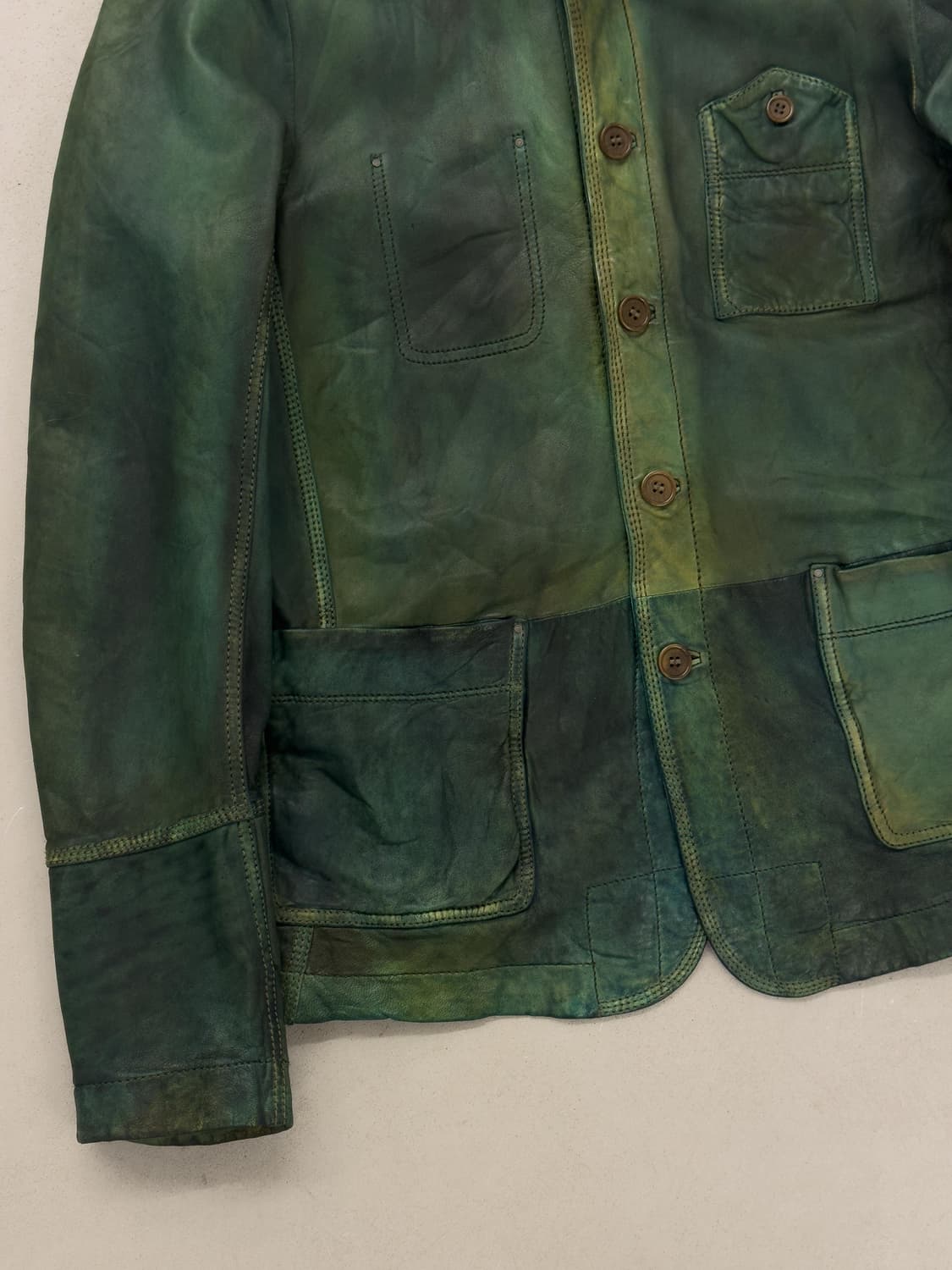 디젤 페이딩 레더 자켓 상품이미지4