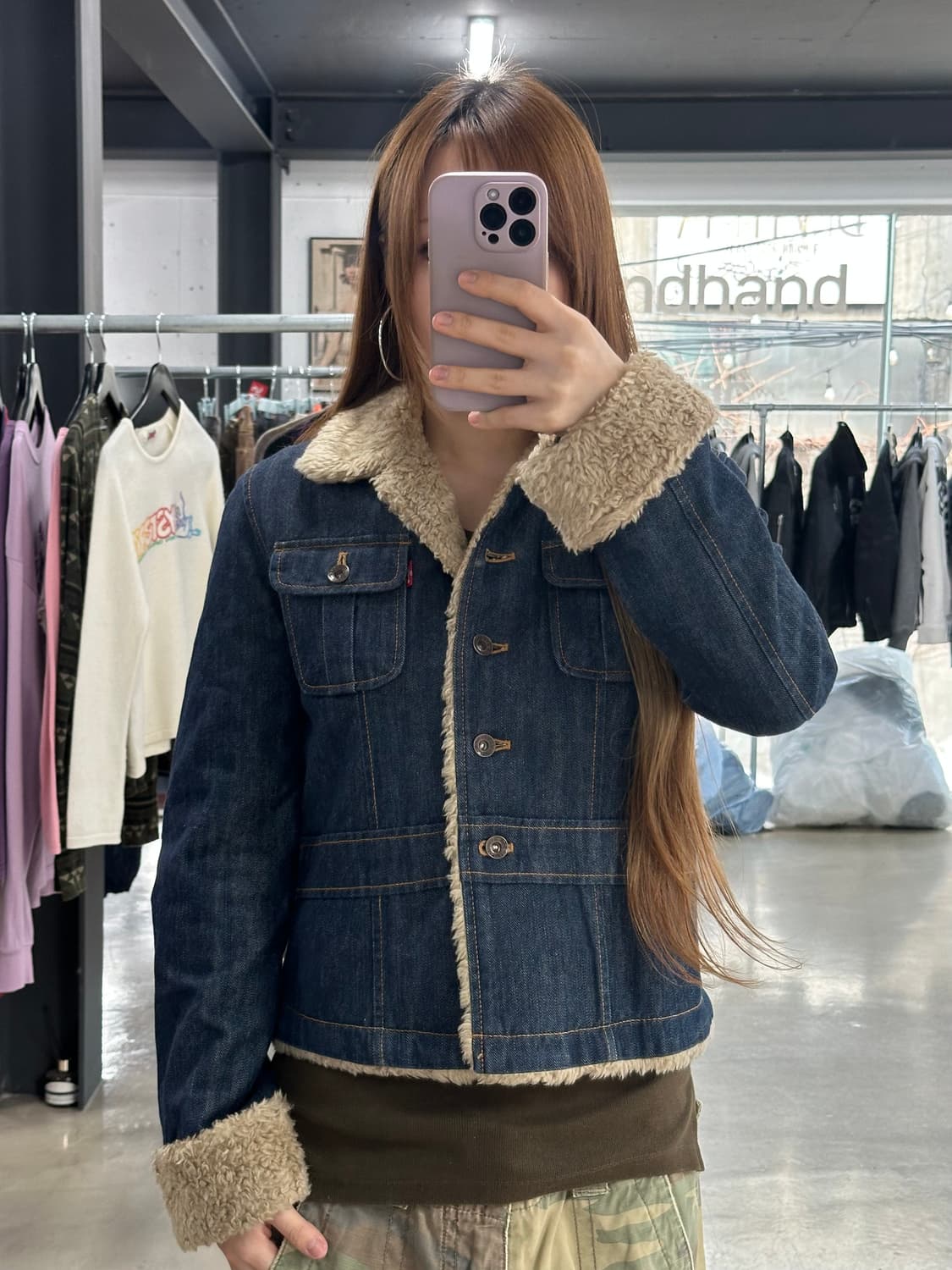 리바이스 데님퍼 포켓 쉐르파 자켓 상품이미지2
