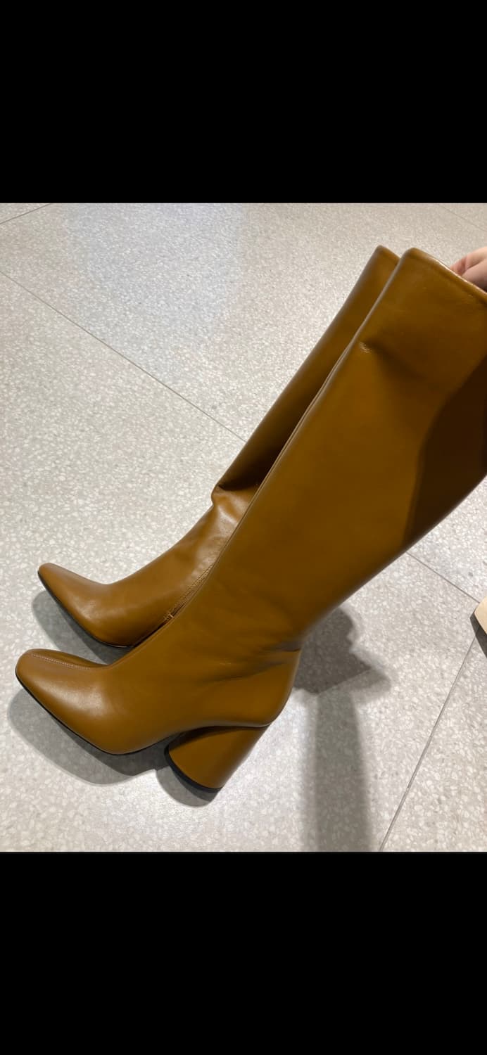 자라 리얼 가죽 롱부츠 230 상품이미지1