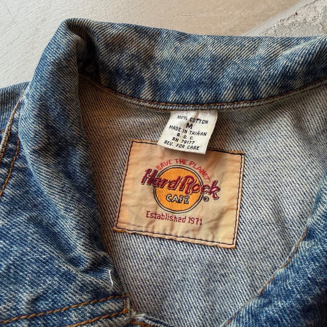 하드 락 카페 워싱턴 D.C 데님 트러커 자켓 상품이미지8