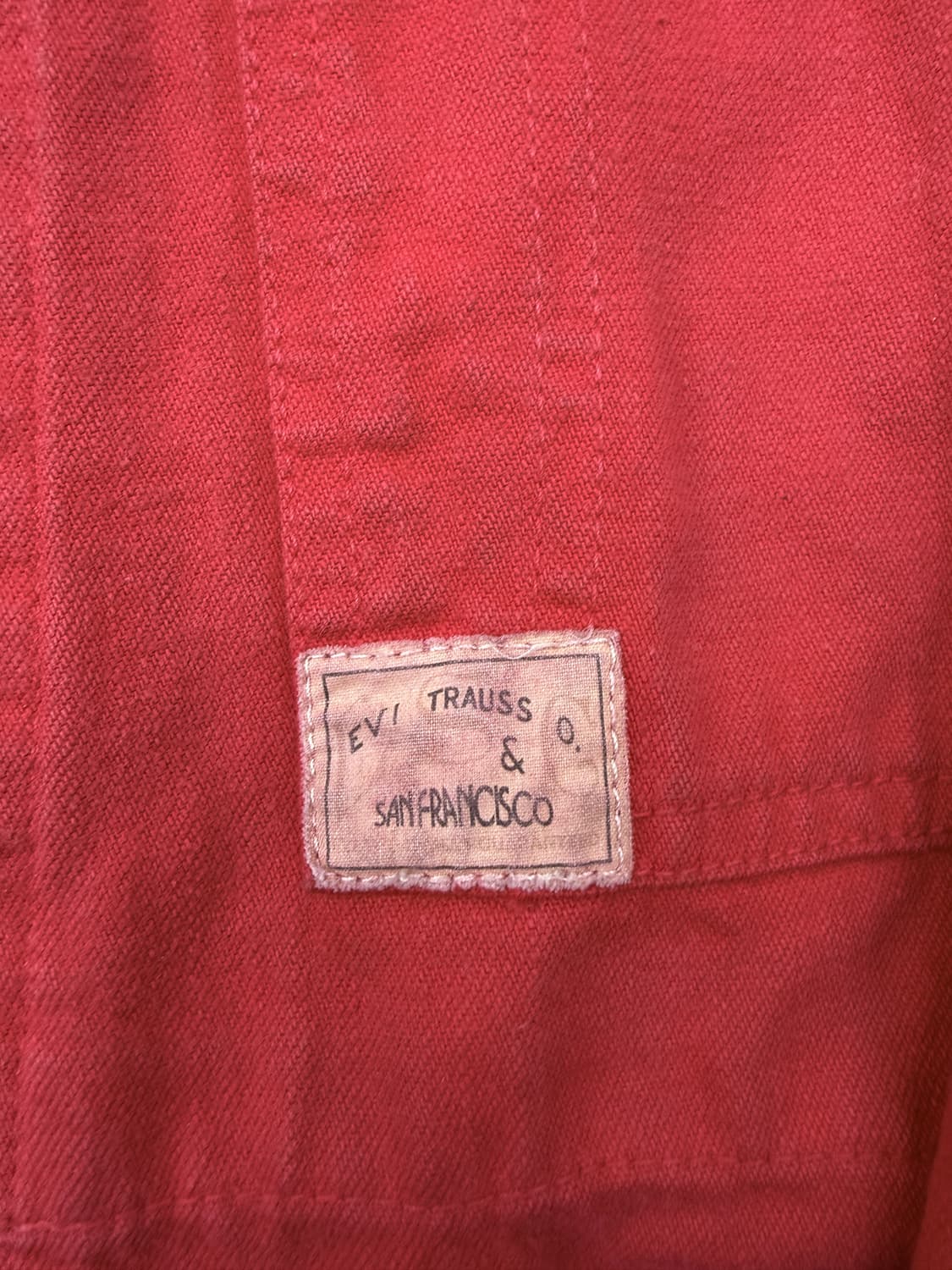 Levi’s 1999 레드 워크 커버올 자켓 m 상품이미지3