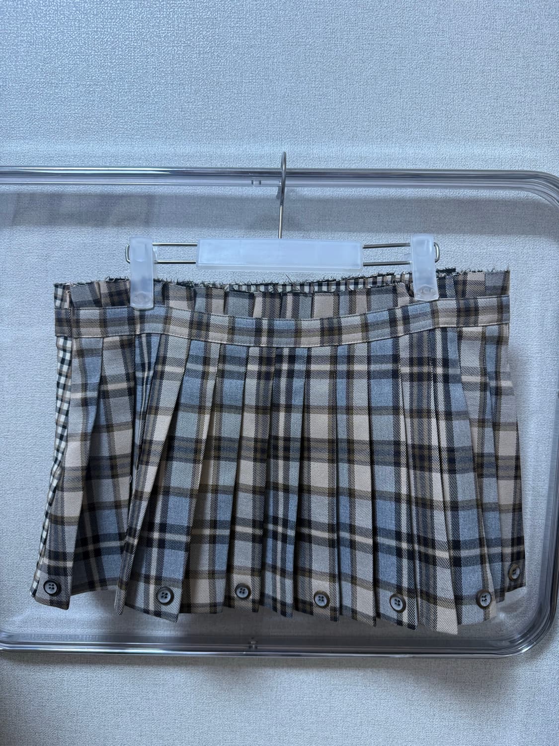 Glowny 글로니 체크 플리츠 스커트 상품이미지6