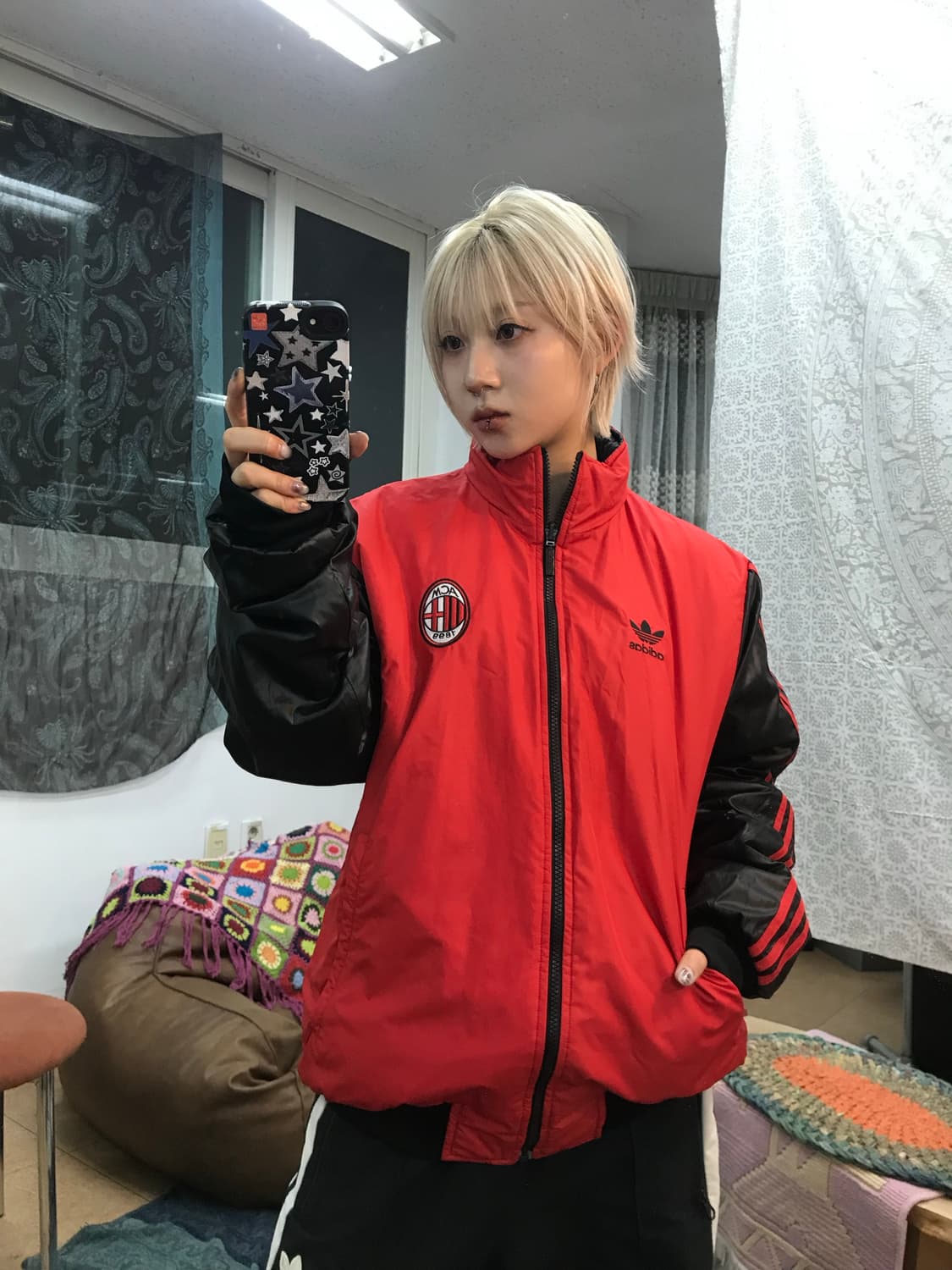 아디다스 ACM AC밀란 리버시블 경량패딩  상품이미지3