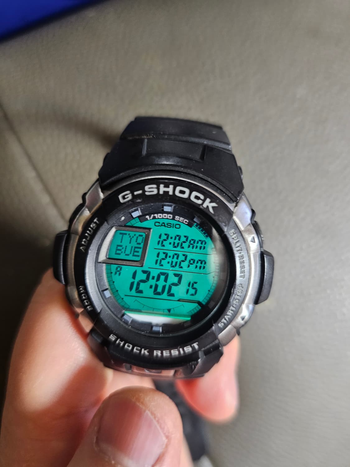 카시오 지샥 블랙 디지털 시계 상품이미지1