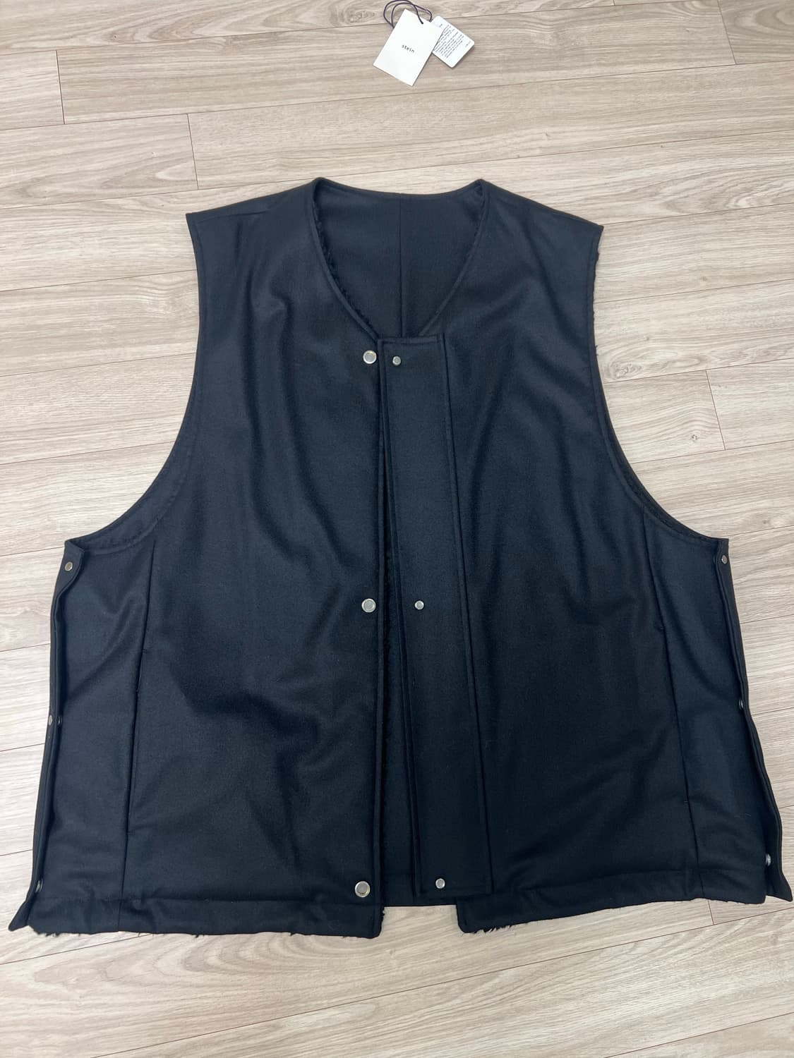 슈타인 stein / 울 보아 리버시블 베스트 / M 상품이미지3