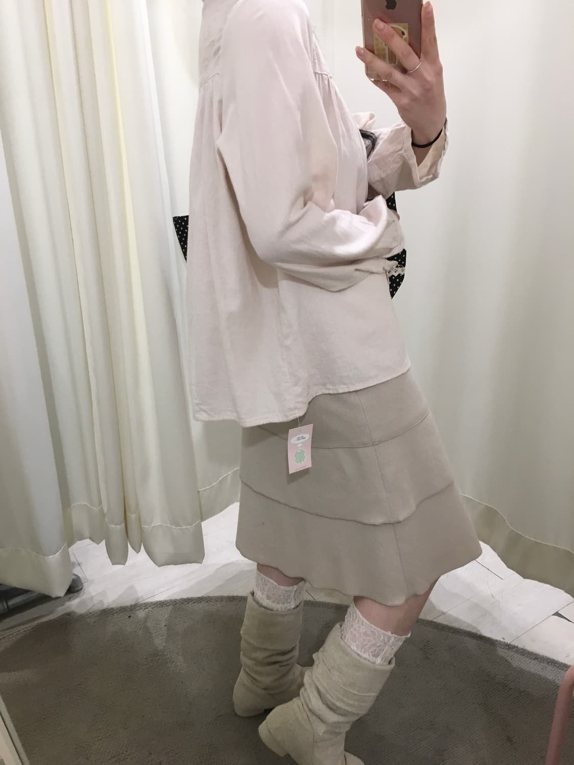 bellmount soft pink blouse 상품이미지7