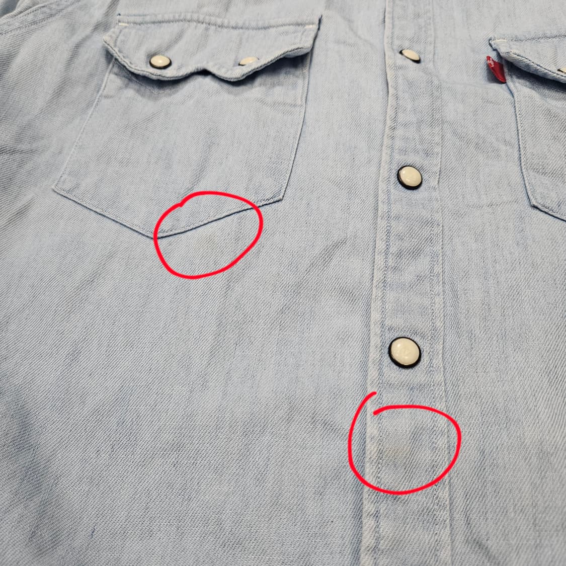 리바이스 웨스턴 셔츠 M 상품이미지7